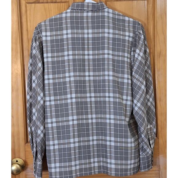 Jaeger Shirt Women's Medium Vintage Preppy Plaid Light Academia Regency Regal - Picture 6 of 9